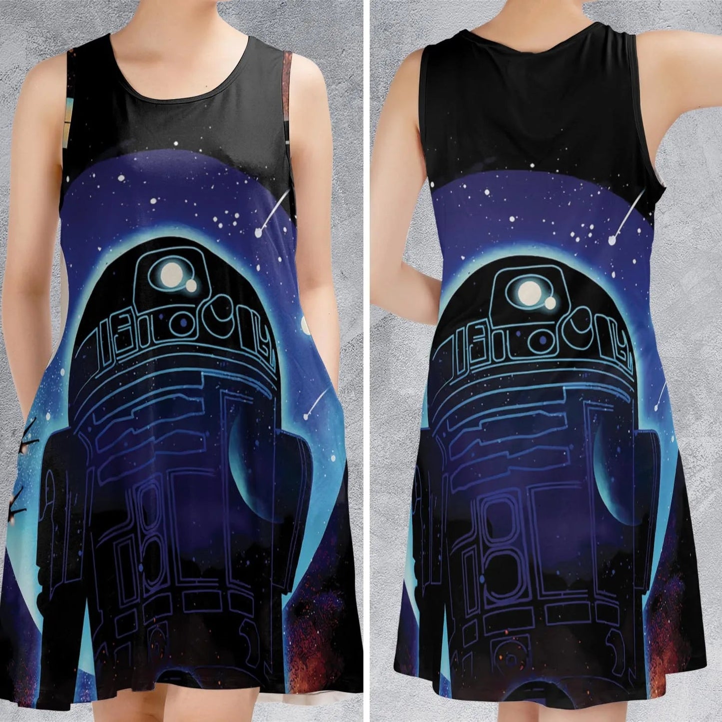 Casual Sleeveless Dress - 6UFS998A