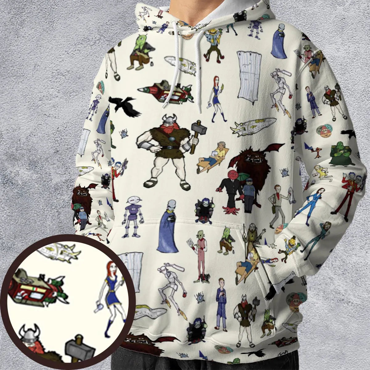 Full Print Hoodie - C2DE6Z7T