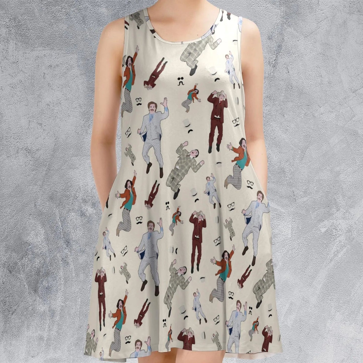 Casual Sleeveless Dress - C2N23TKV
