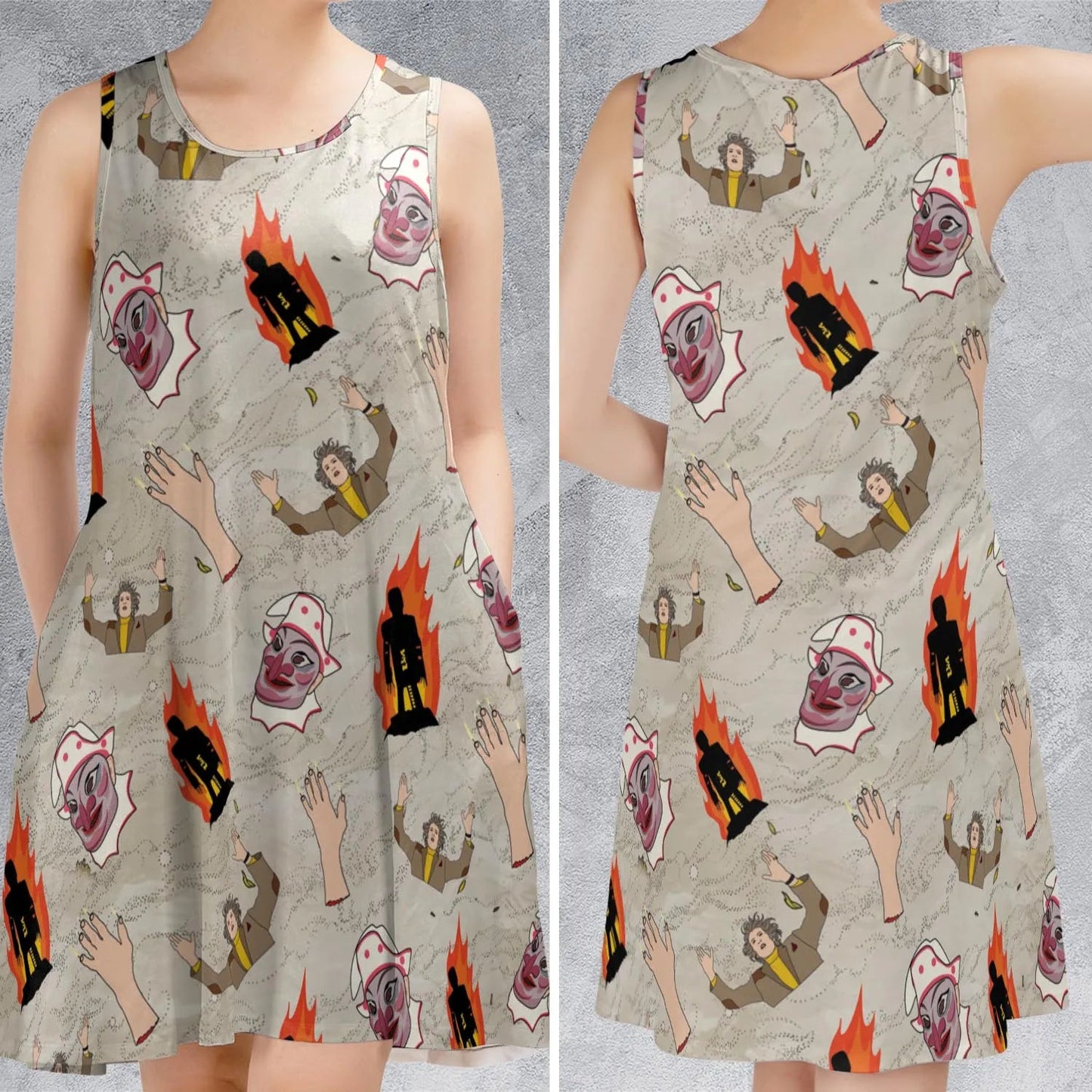 Casual Sleeveless Dress - SRLZNJQ6