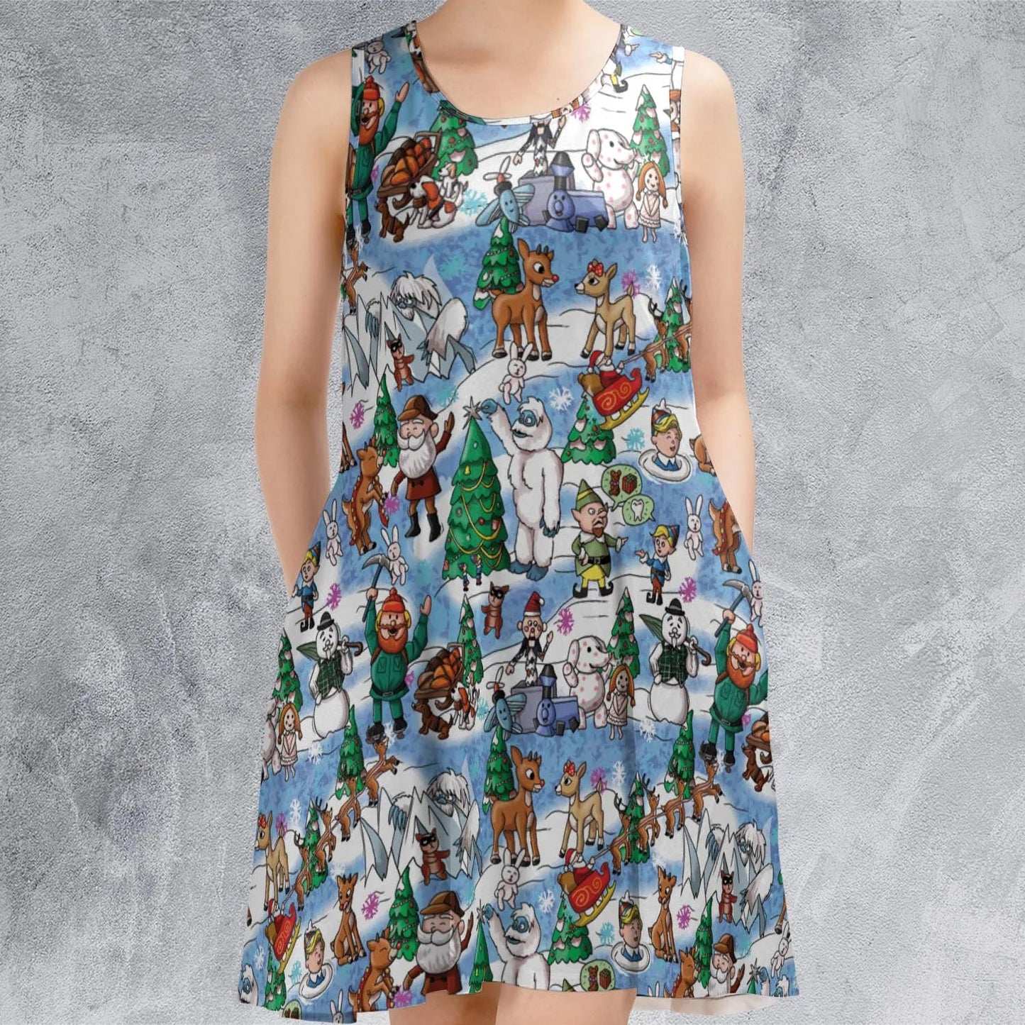 Casual Sleeveless Dress - 33RRVUAN