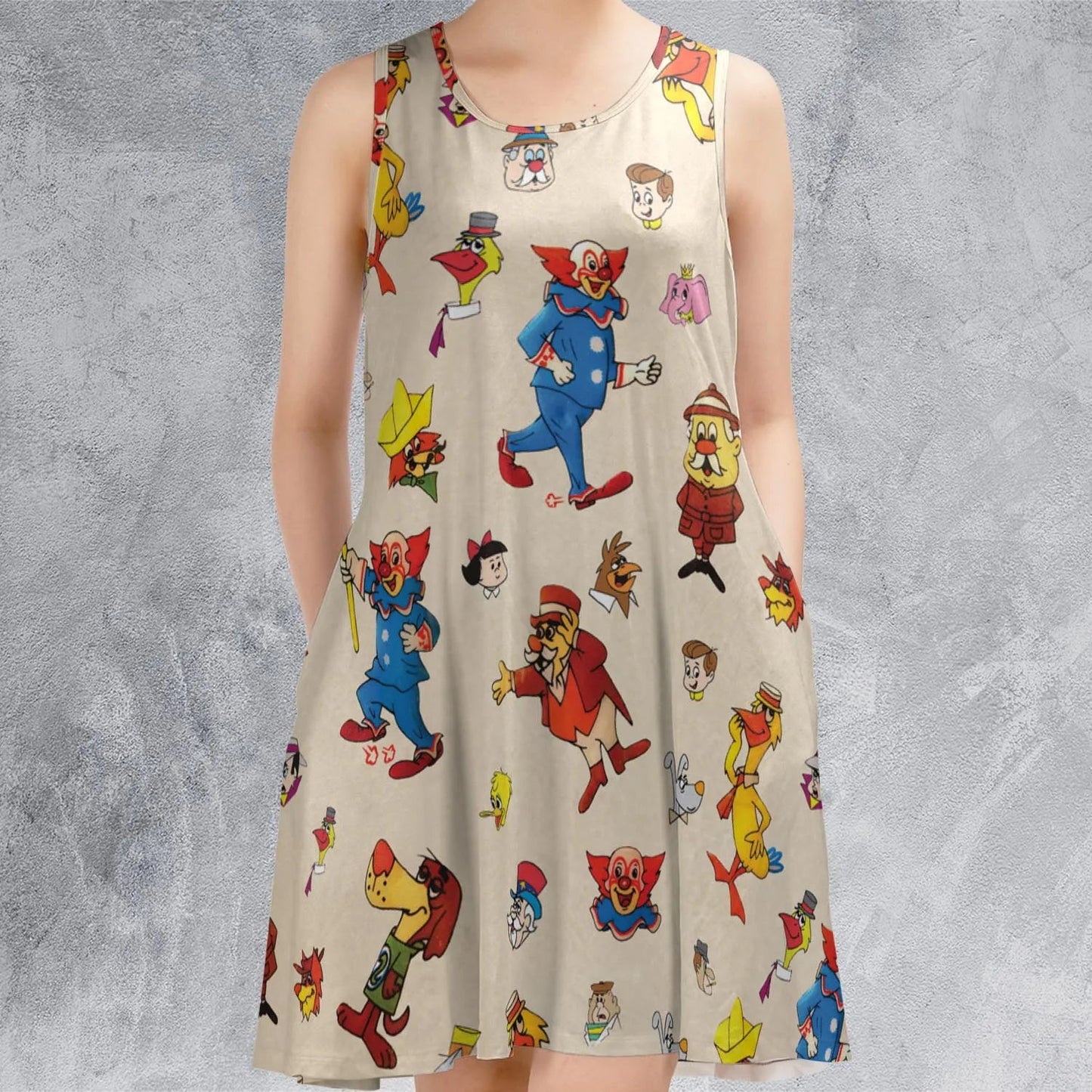 Casual Sleeveless Dress - R3PY7ZL5
