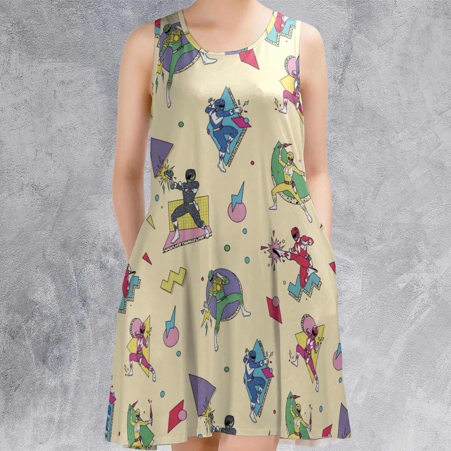 Casual Sleeveless Dress - D8JWDW7E