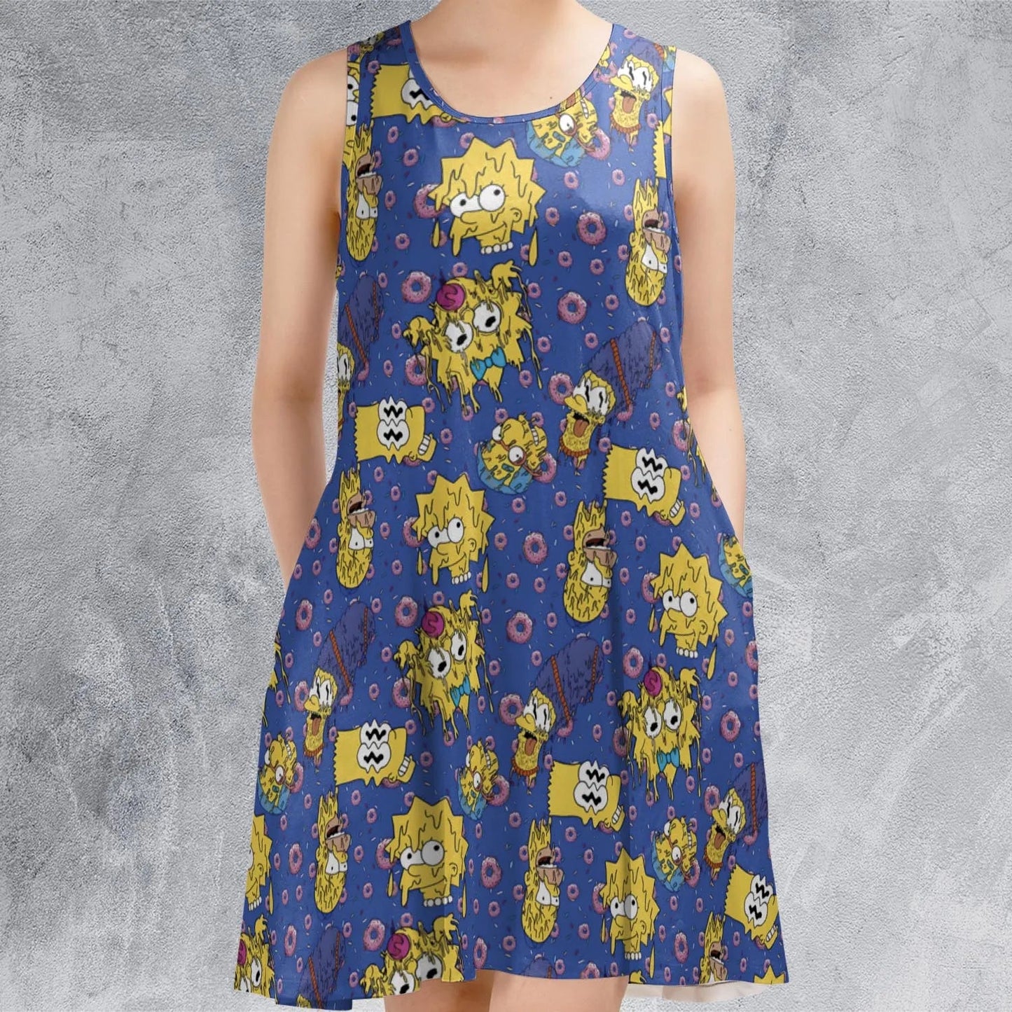 Casual Sleeveless Dress - R2NQDR76