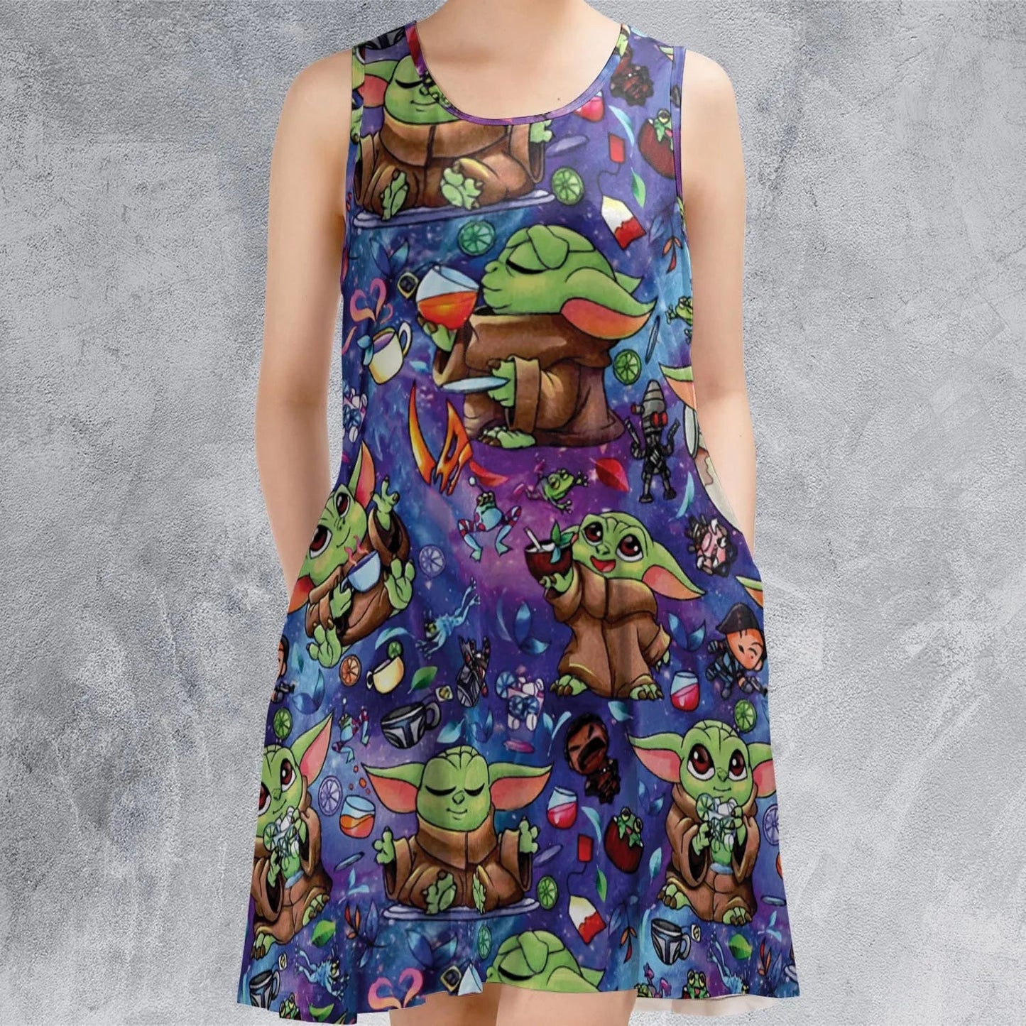 Casual Sleeveless Dress - JH6HWGRZ