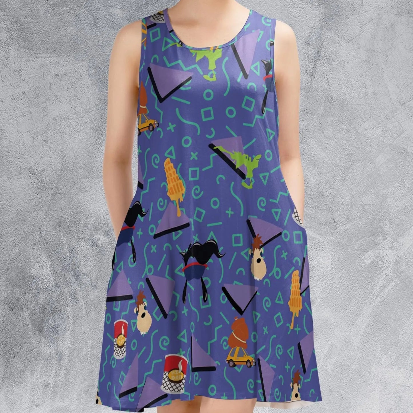 Casual Sleeveless Dress - 6S65J5F7