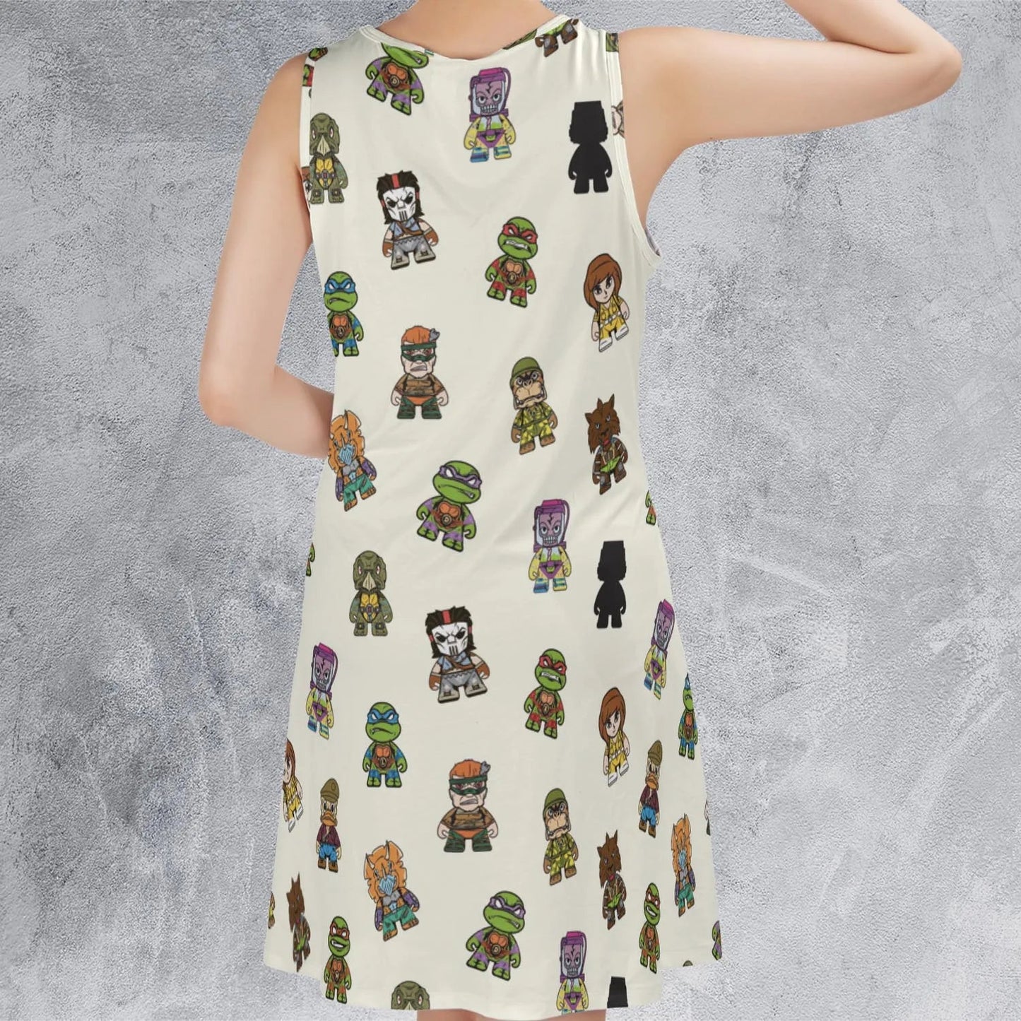 Casual Sleeveless Dress - XFTVU7S3