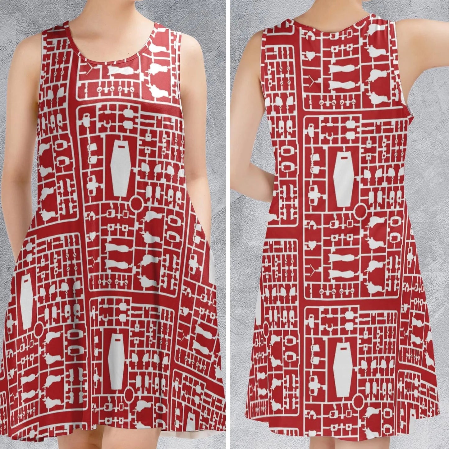 Casual Sleeveless Dress - NDESRE37