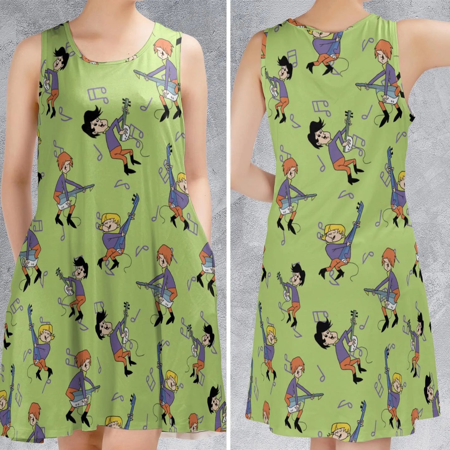 Casual Sleeveless Dress - 38K17DF3