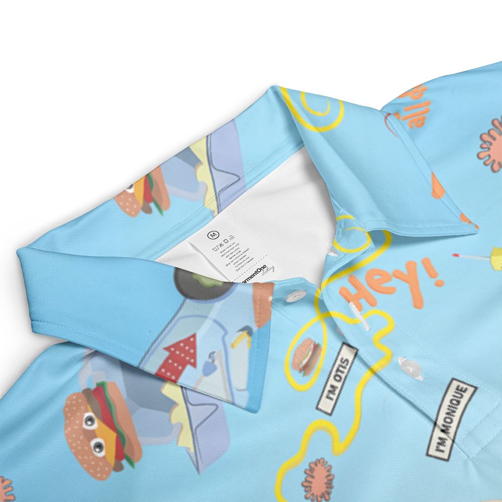 AOP Men/Women Polo Shirt - T1YPTNNC -  - 3