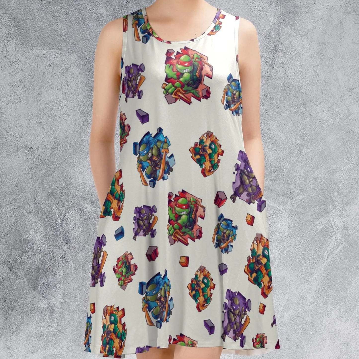 Casual Sleeveless Dress - TGS3ANEH