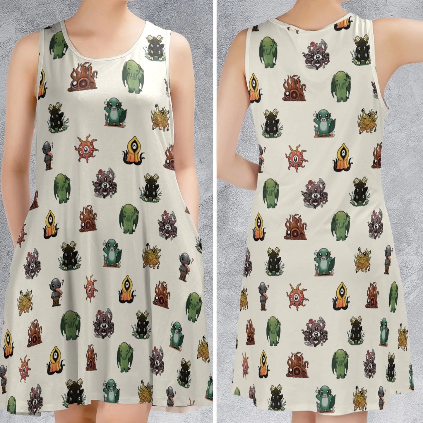 Casual Sleeveless Dress - S9Y2L361