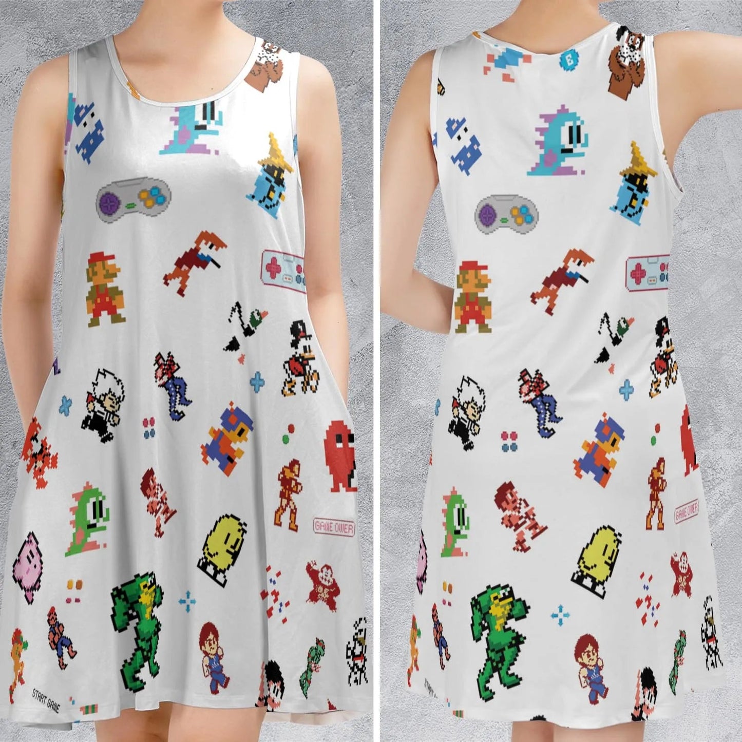Casual Sleeveless Dress - 3XEPXXHV