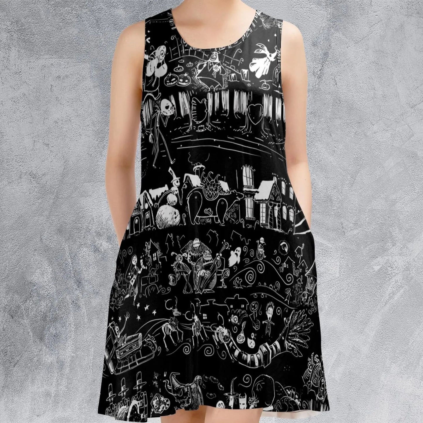 Casual Sleeveless Dress - X5VXLL3U