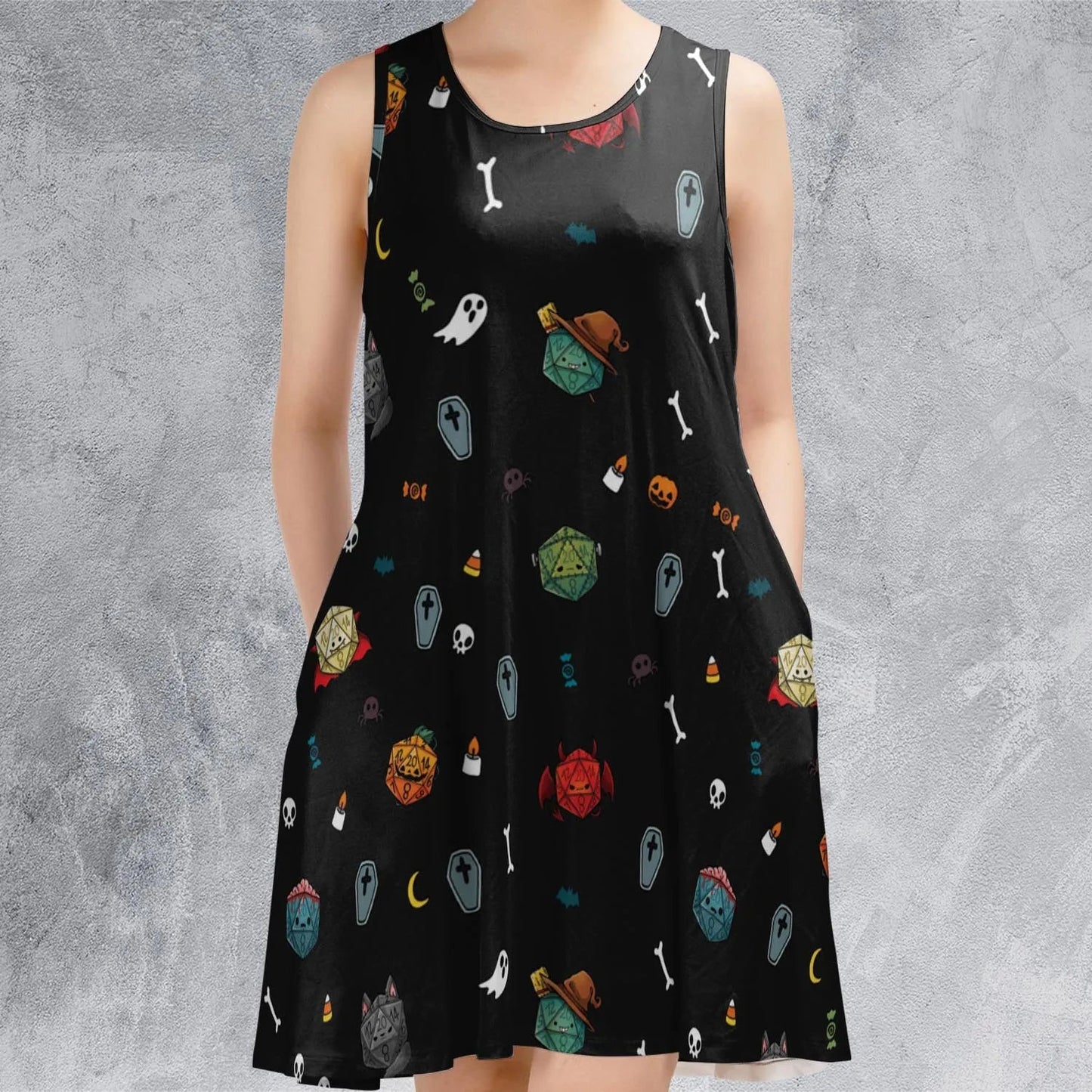 Casual Sleeveless Dress - 6YLR9SL1