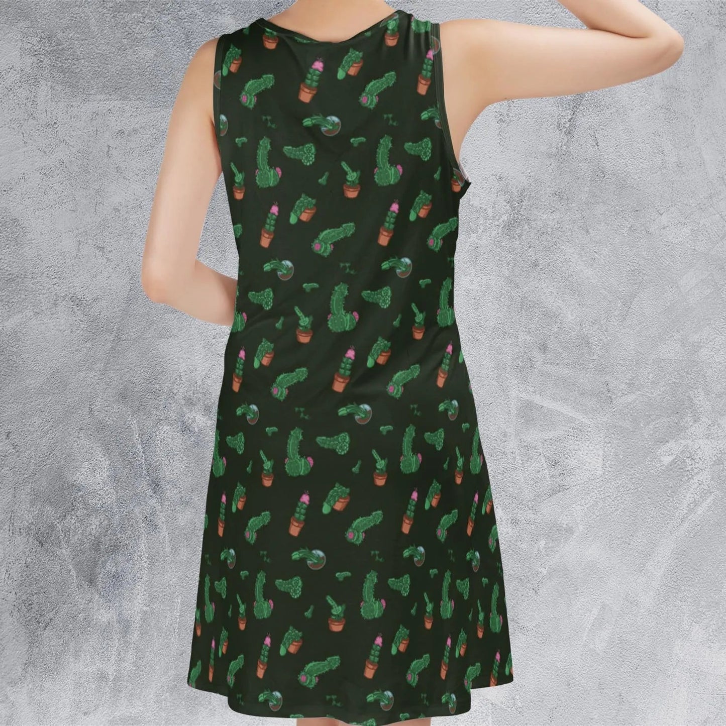 Casual Sleeveless Dress - BEMAF9J4