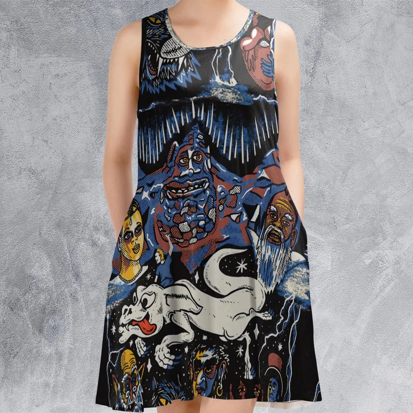 Casual Sleeveless Dress - DRB91ME3
