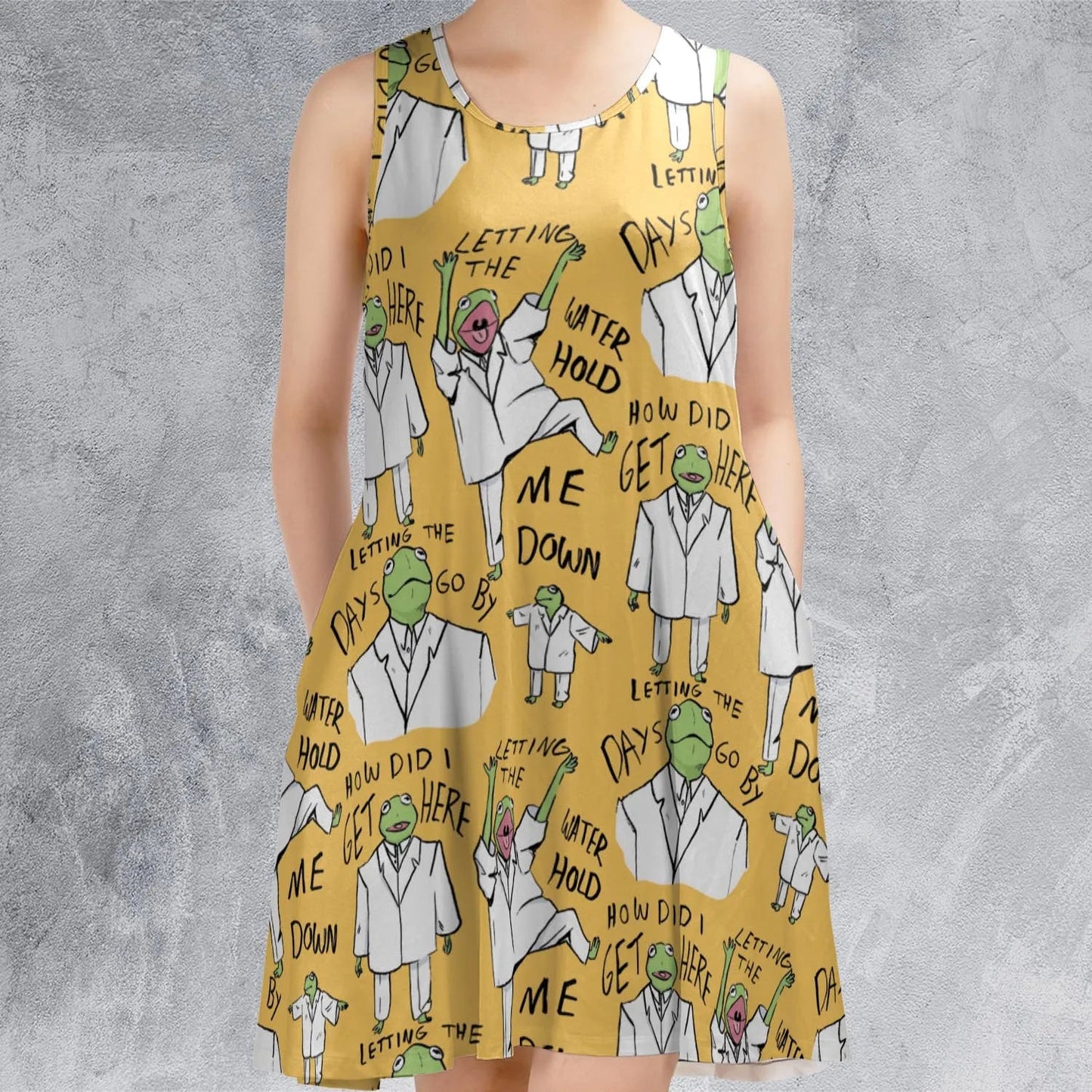 Casual Sleeveless Dress - 3L2NU7KR
