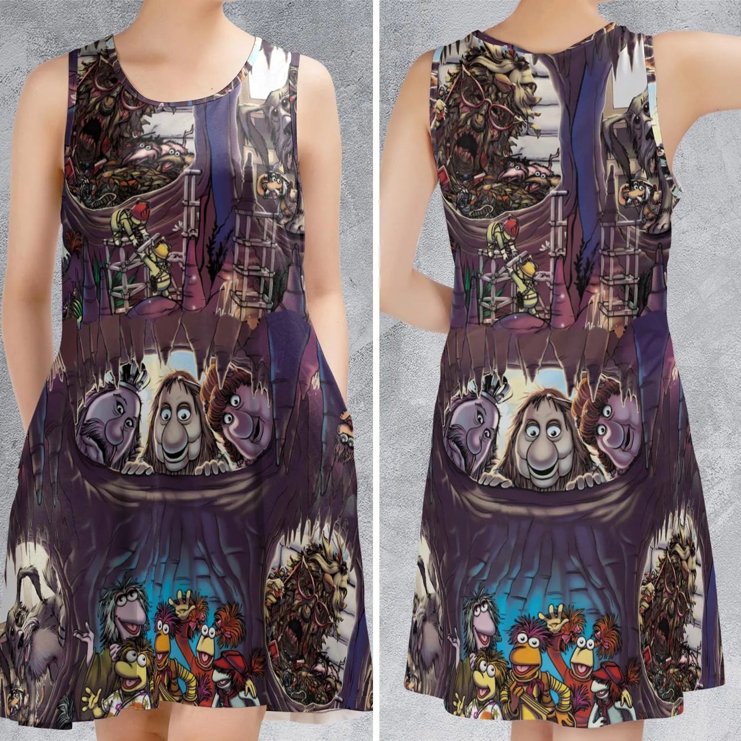 Casual Sleeveless Dress - ZJ745BBU