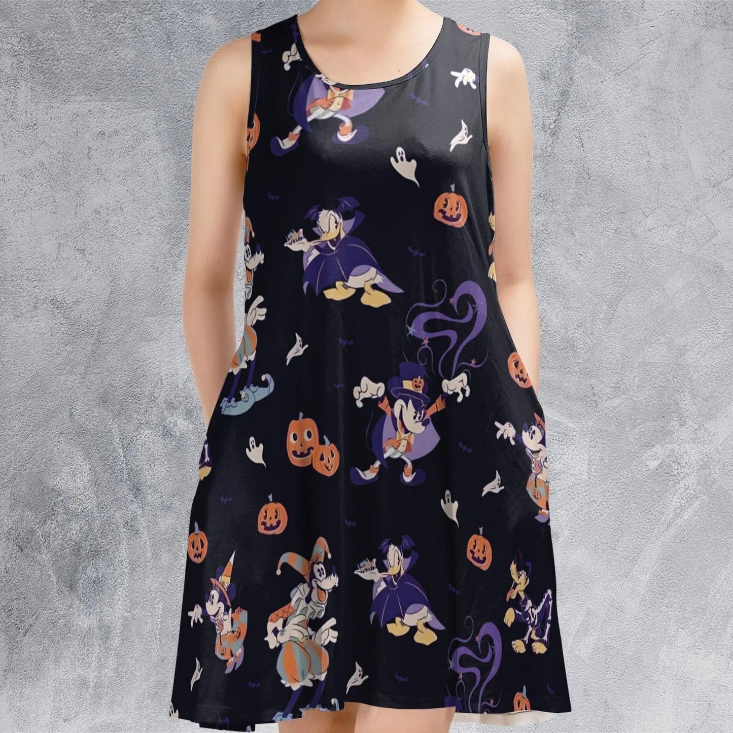 Casual Sleeveless Dress - VHJWJLRB