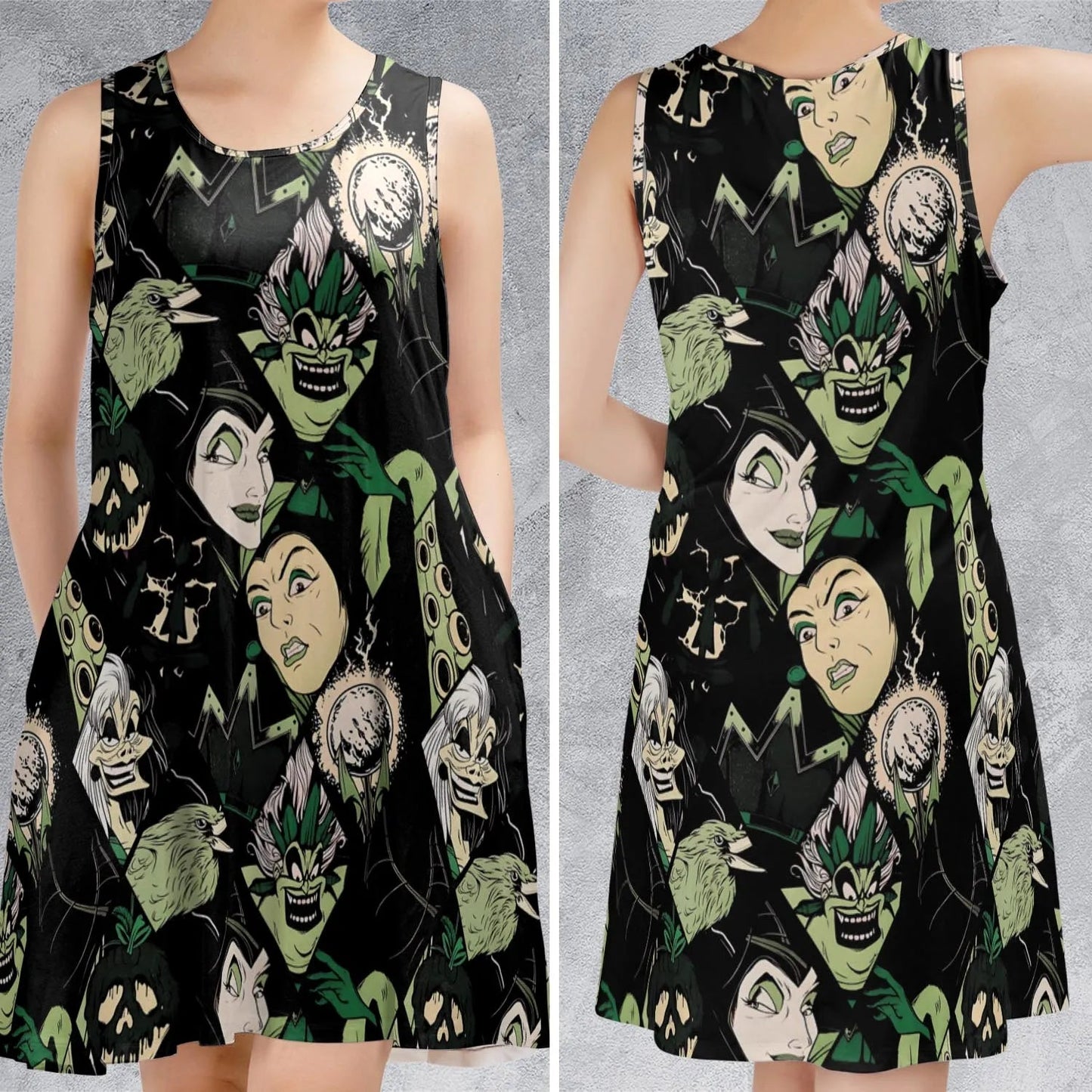 Casual Sleeveless Dress - ZCVVLMBR