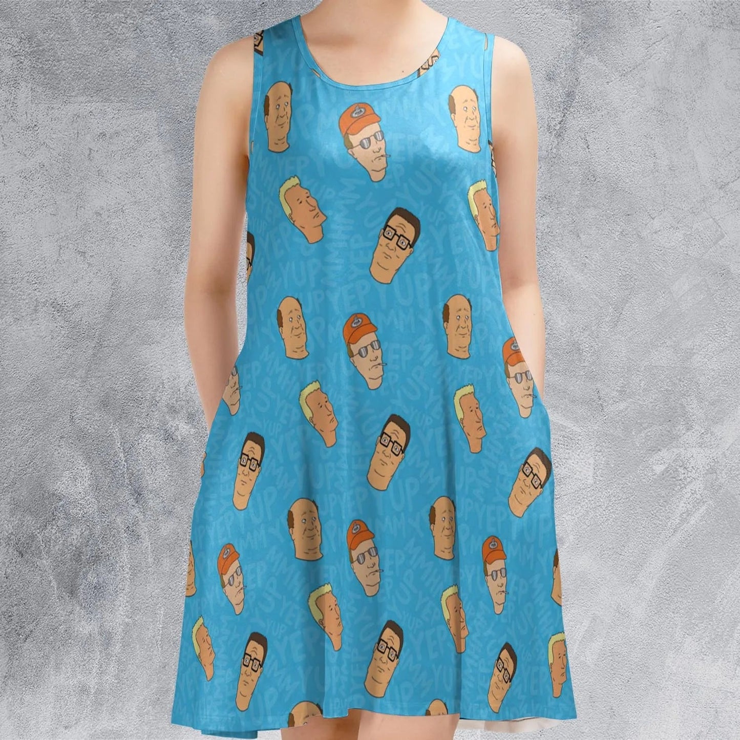 Casual Sleeveless Dress - 7TFXGCD4