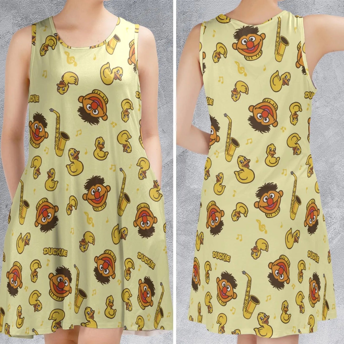 Casual Sleeveless Dress - 1TVBE1MV