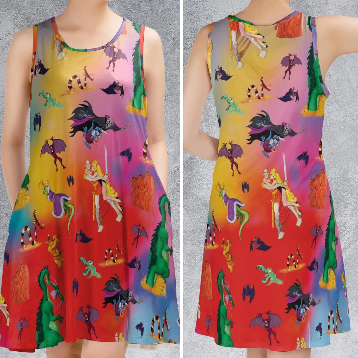 Casual Sleeveless Dress - JJDPUJBJ