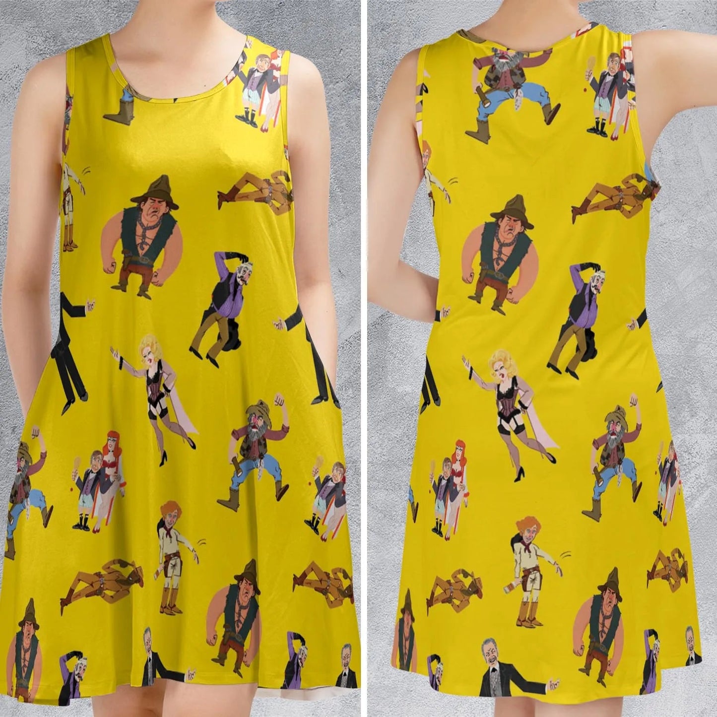 Casual Sleeveless Dress - JUZFLJYU