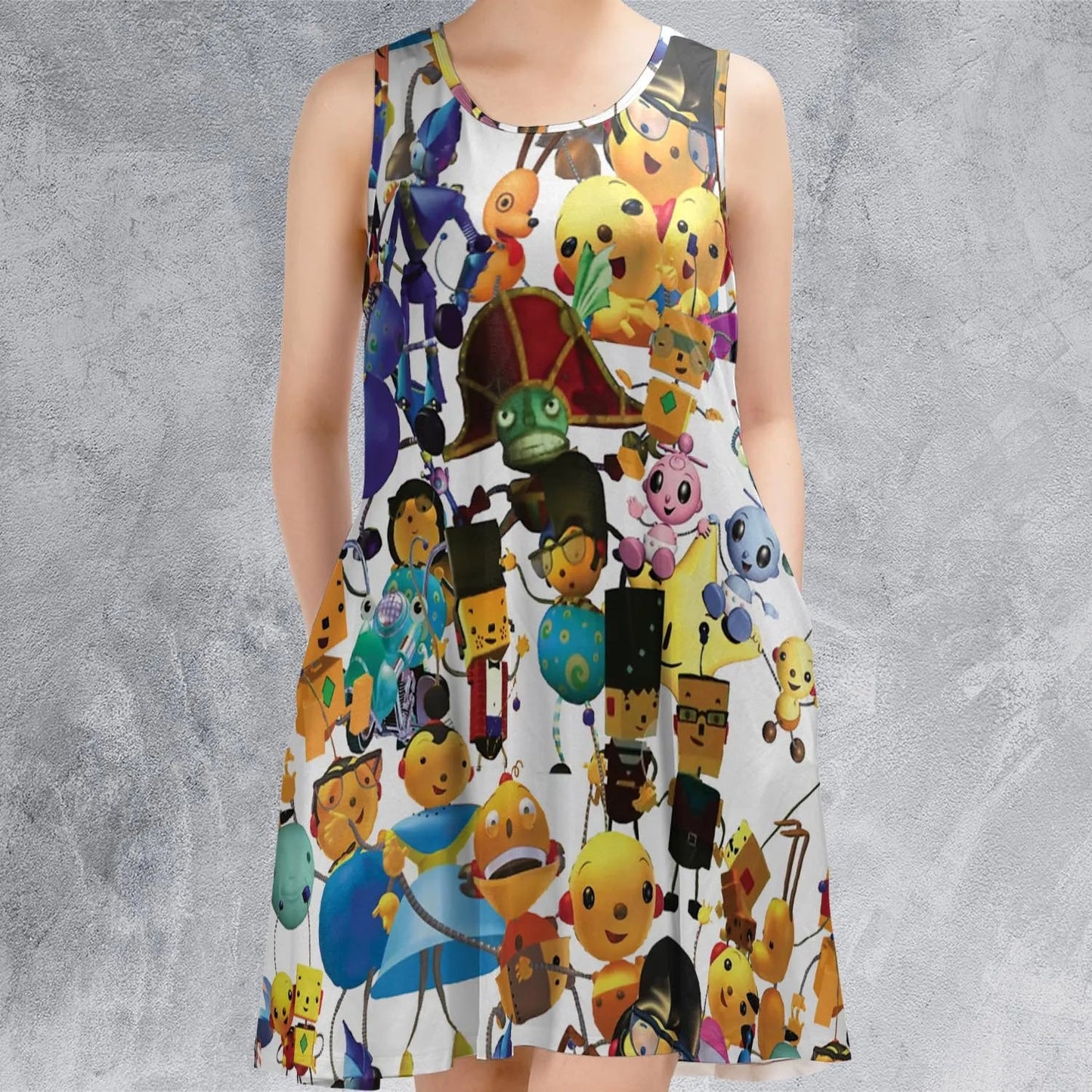 Casual Sleeveless Dress - L42YKEPE
