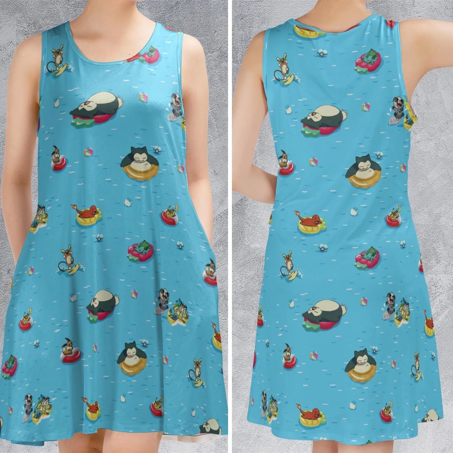 Casual Sleeveless Dress - E5QUUNZS