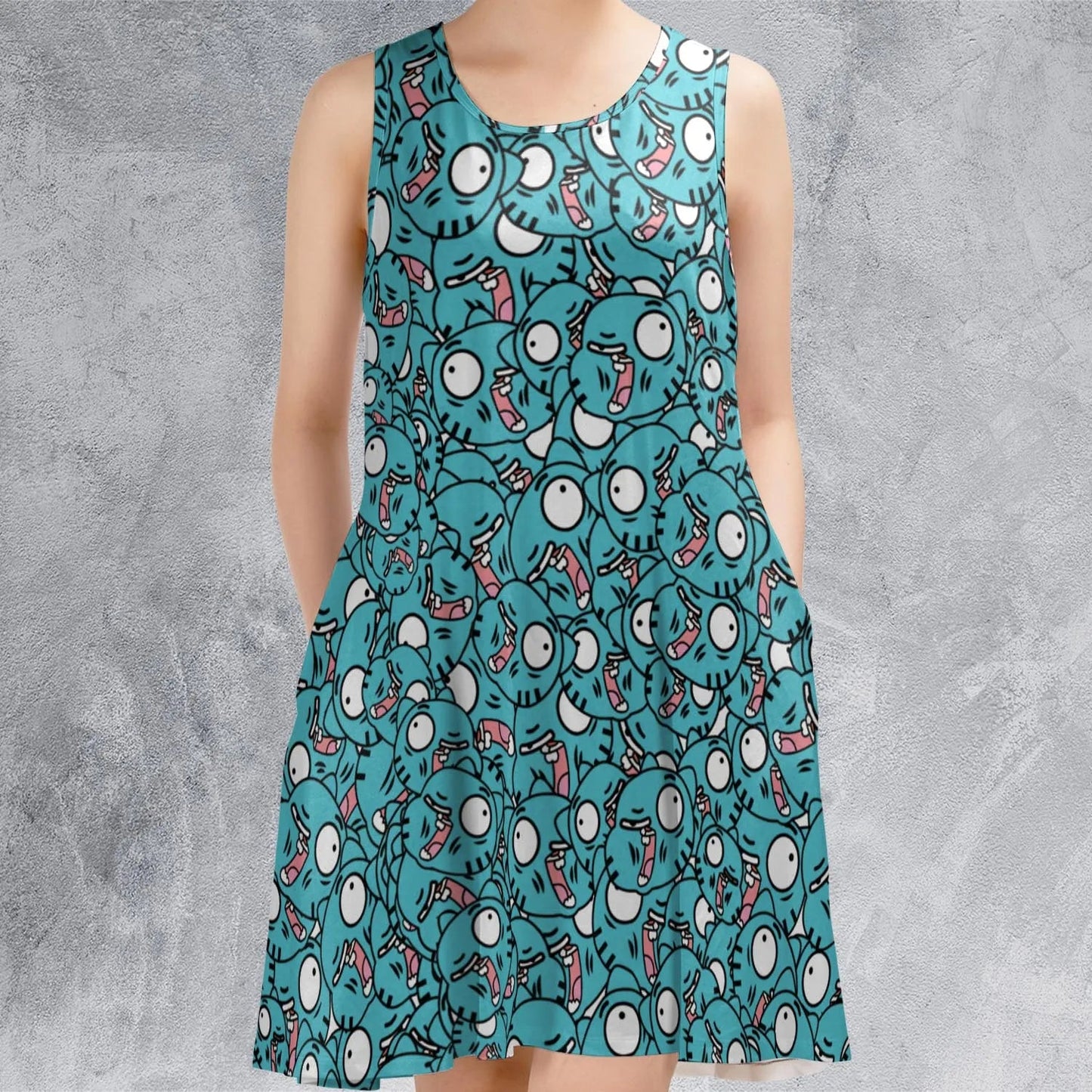 Casual Sleeveless Dress - LXJ471AD
