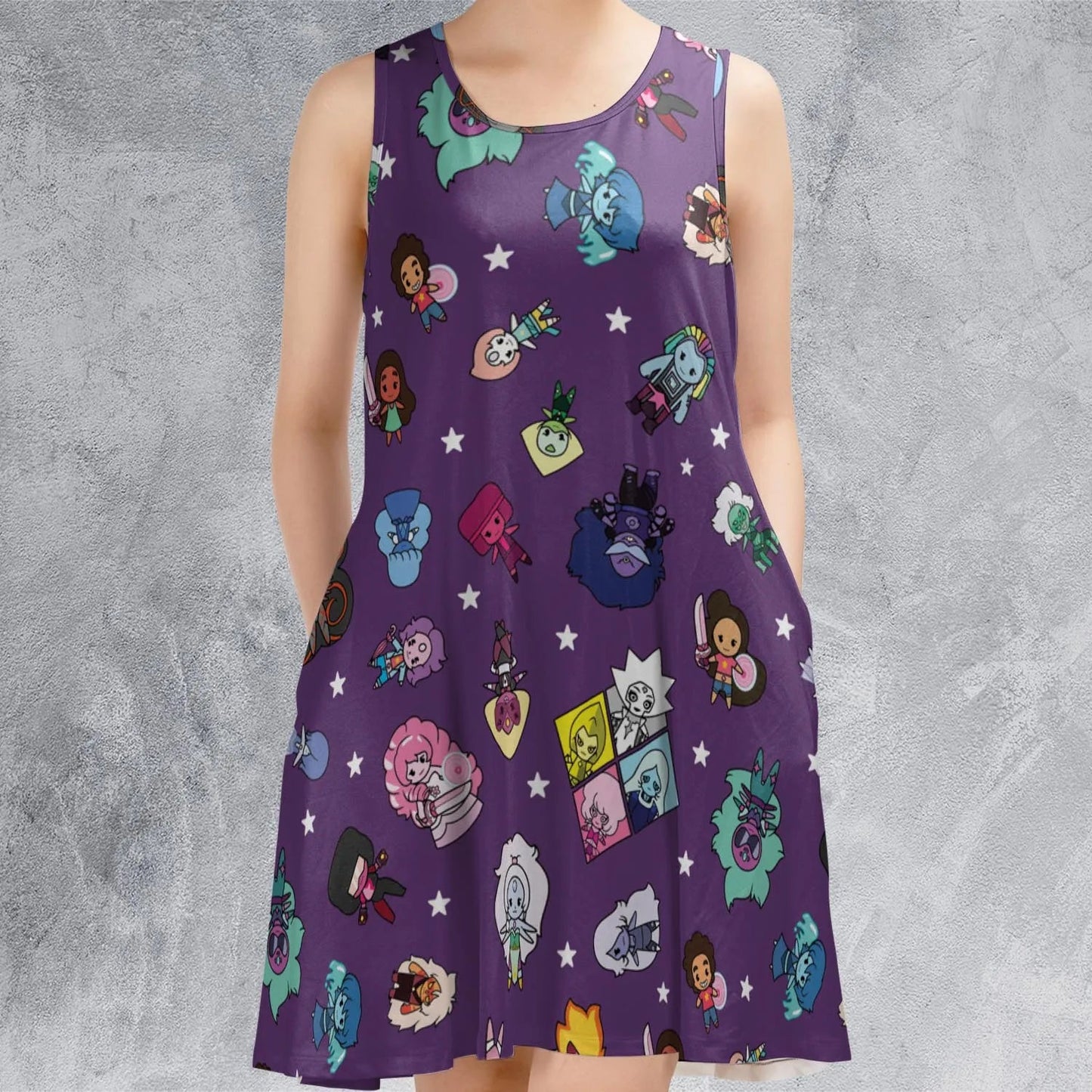 Casual Sleeveless Dress - 1Y9BMGWH