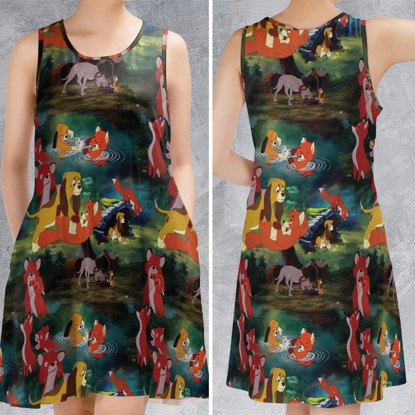 Casual Sleeveless Dress - WWHHN9TJ