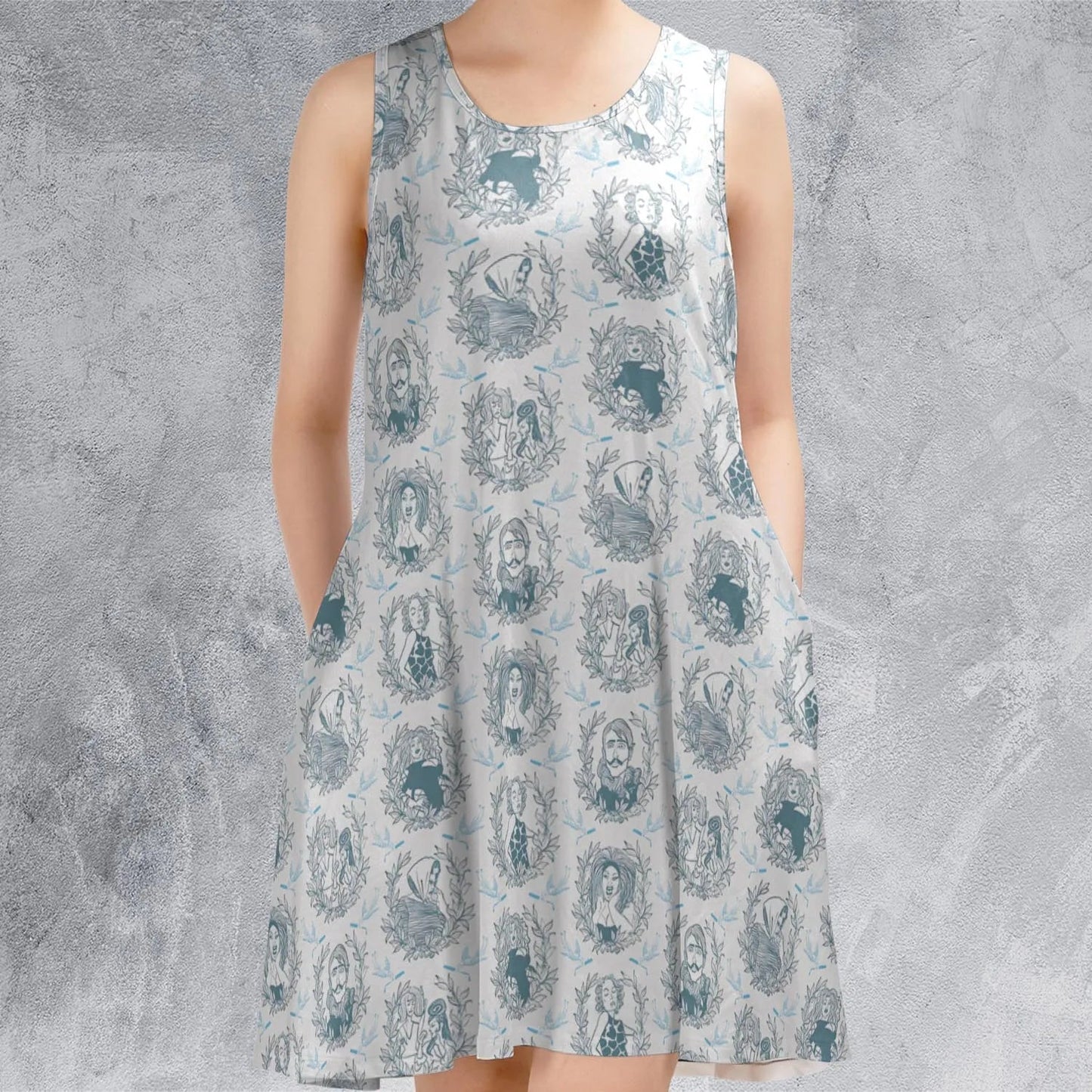 Casual Sleeveless Dress - KCW4LCWB