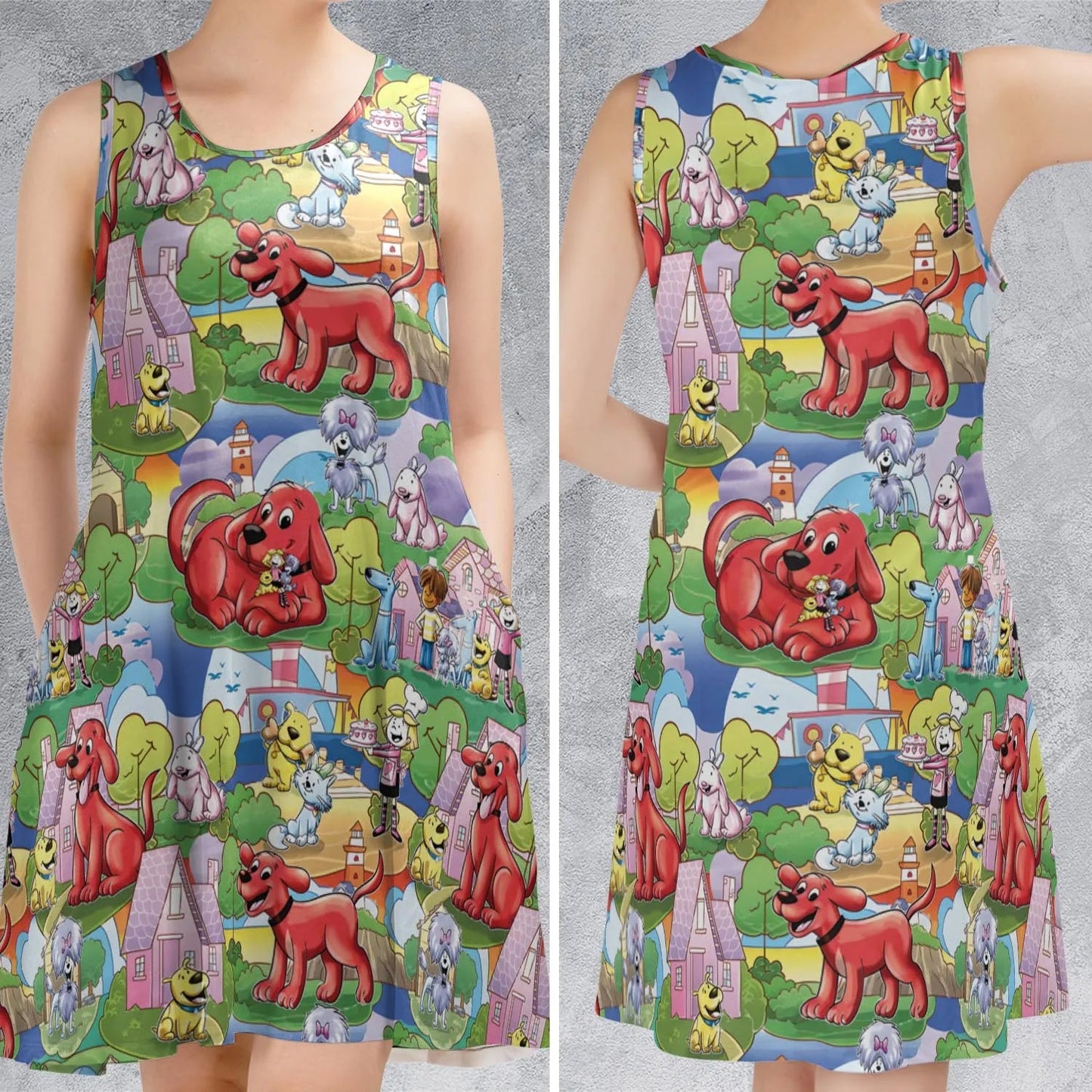 Casual Sleeveless Dress - C1T6LY1M