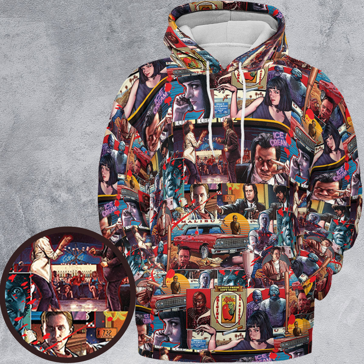 Full Print Hoodie - QFZNMAT9