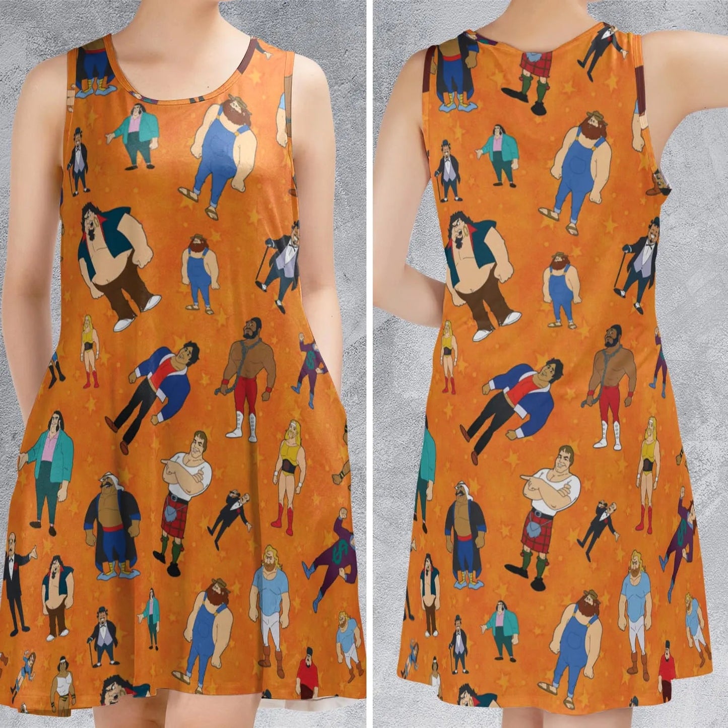 Casual Sleeveless Dress - VWRYLP8J
