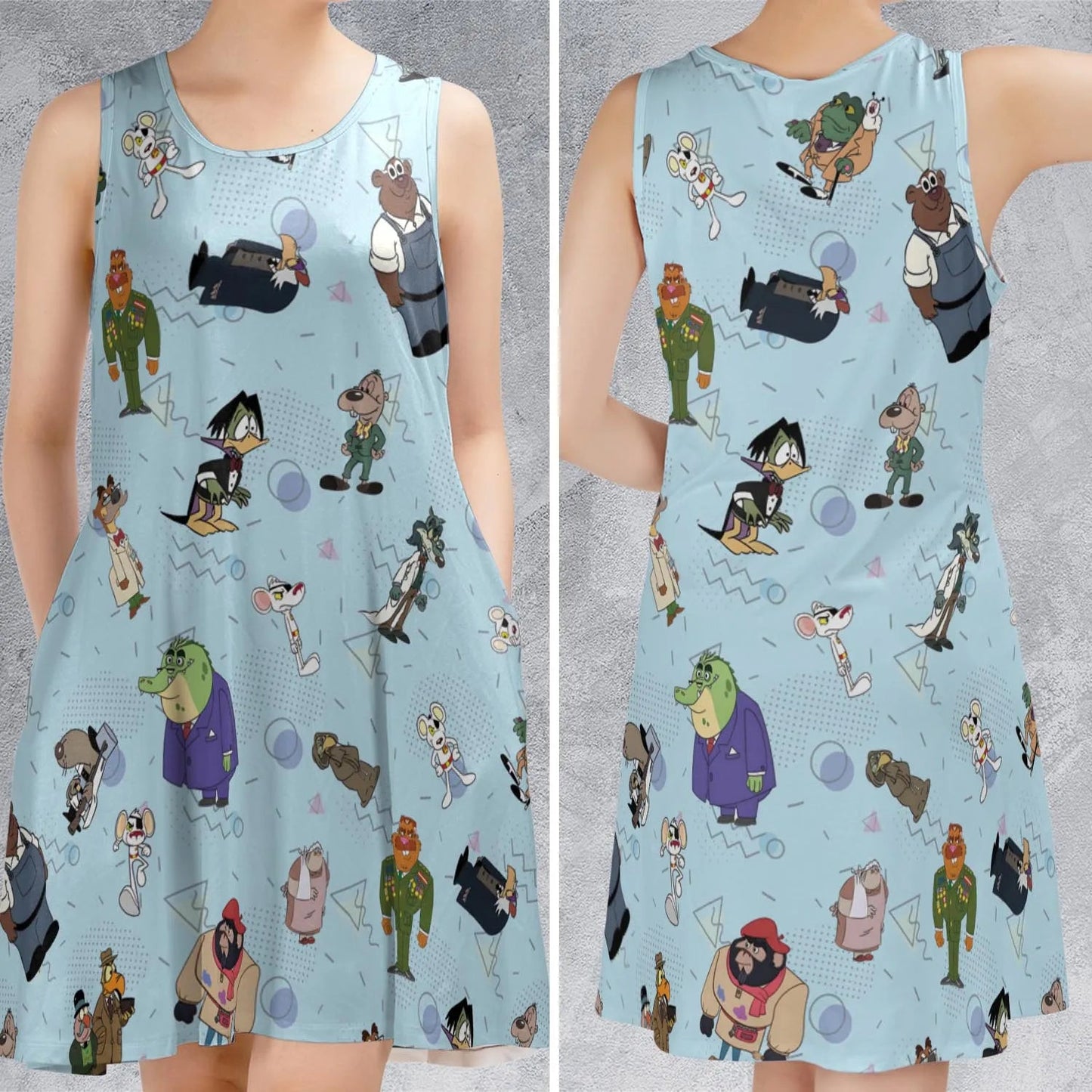 Casual Sleeveless Dress - MKWGMYQ4