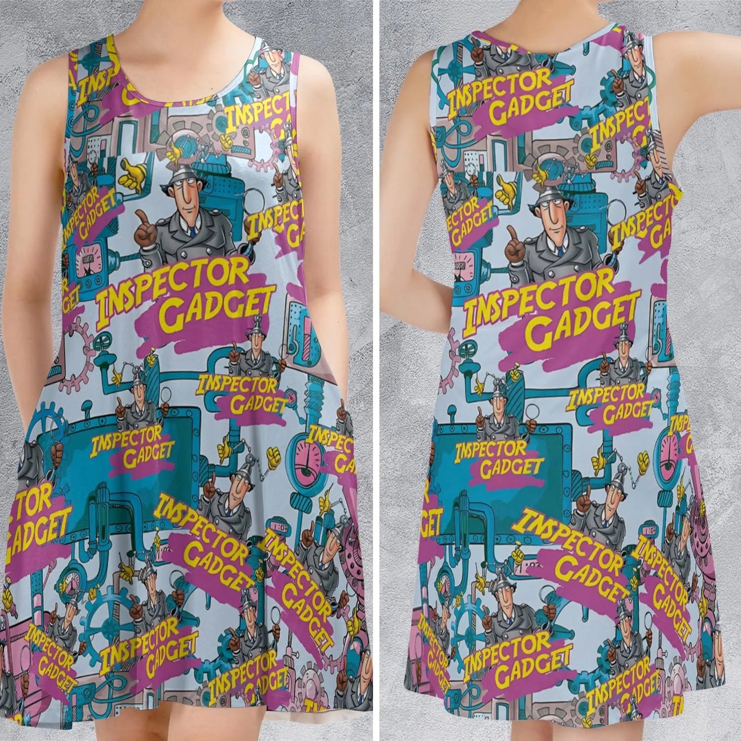 Casual Sleeveless Dress - CBSC7N4M
