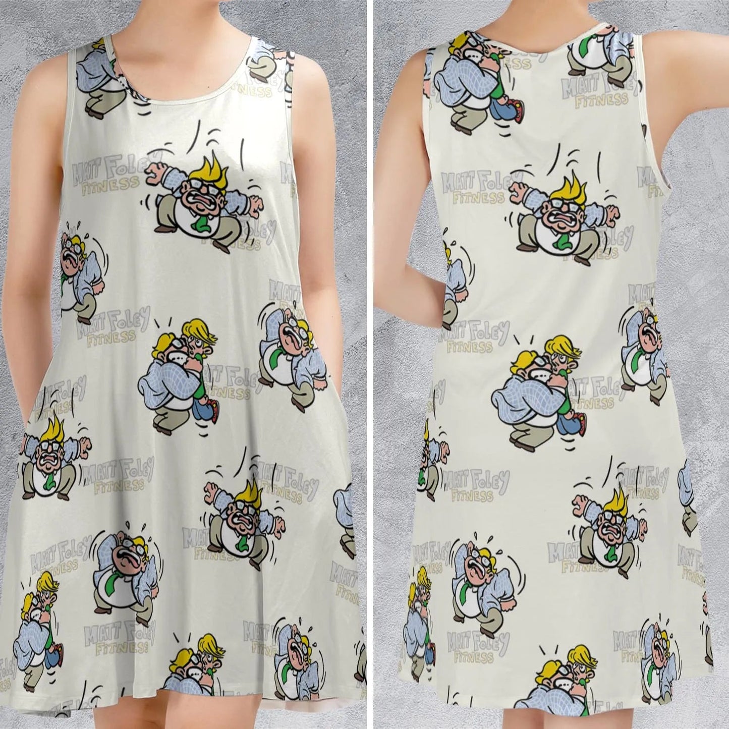 Casual Sleeveless Dress - 42ZDMTMS