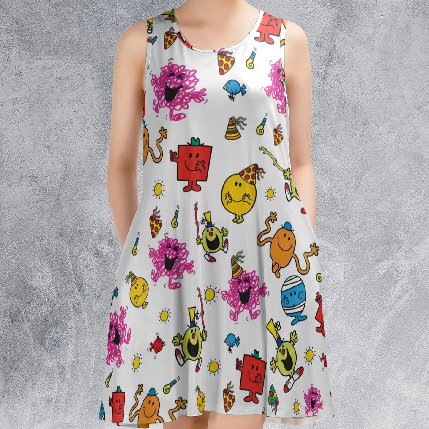 Casual Sleeveless Dress - SS9R3DH5