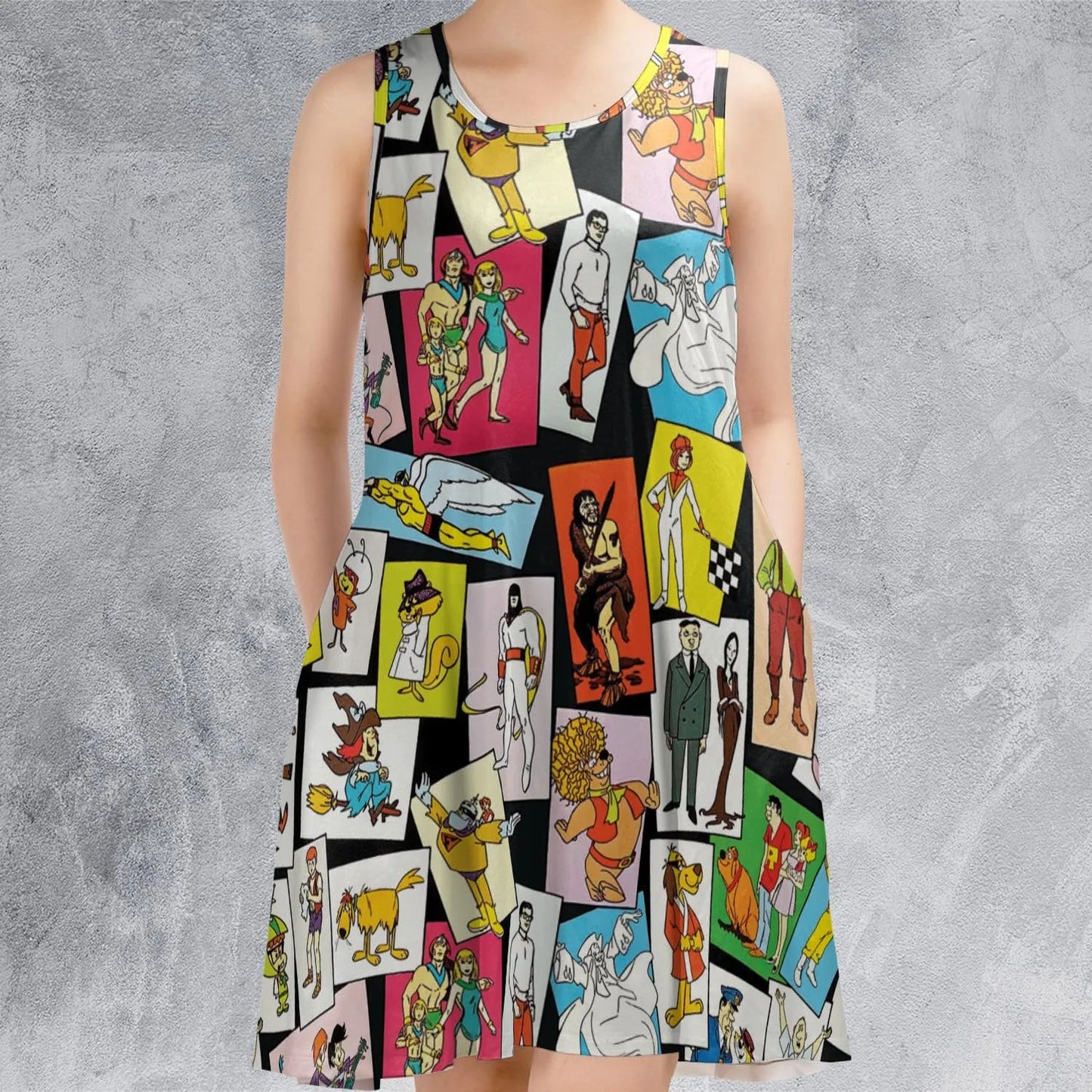 Casual Sleeveless Dress - 4N5GLZH2
