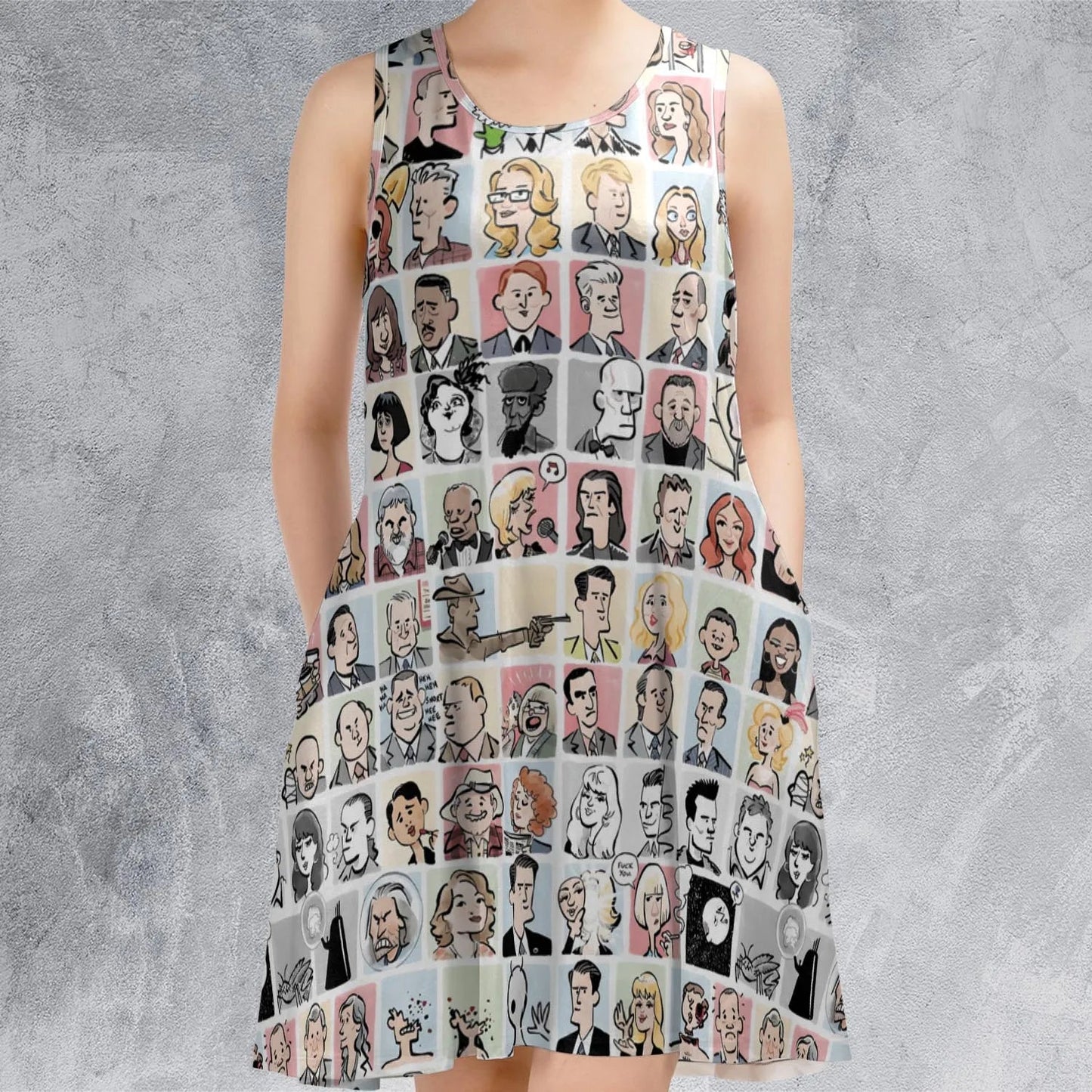 Casual Sleeveless Dress - 1RQWBXWS