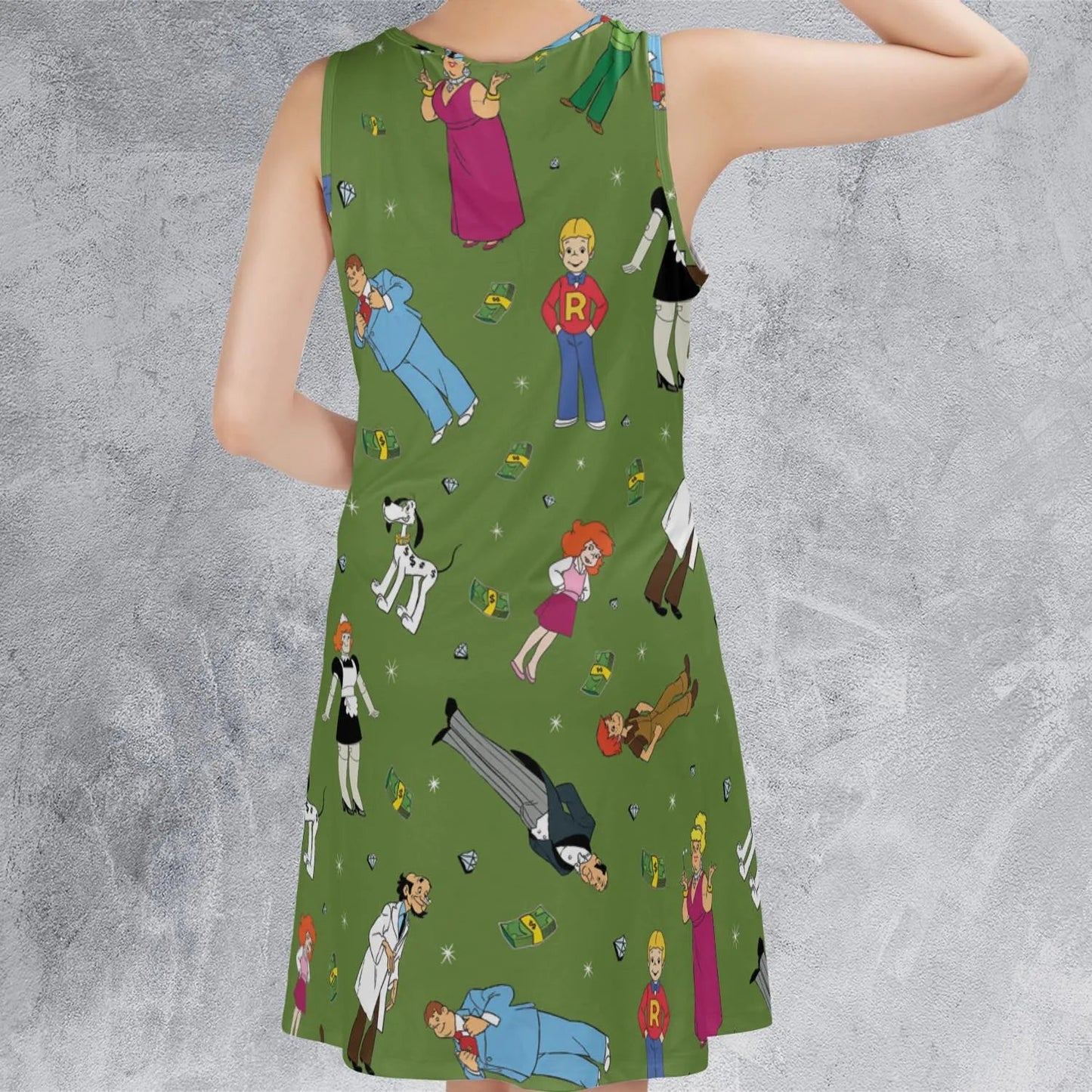 Casual Sleeveless Dress - CD1T83SP