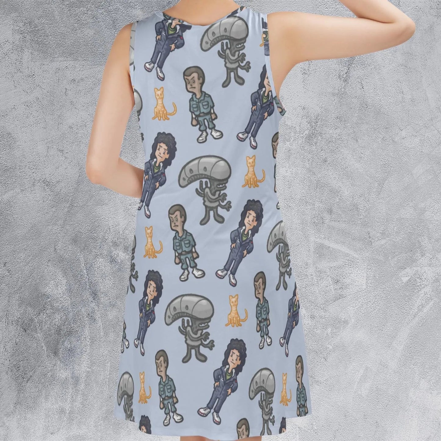 Casual Sleeveless Dress - H4MS21BK