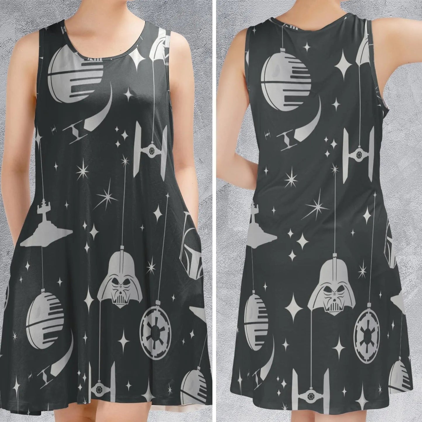Casual Sleeveless Dress - Z9BG5RTH