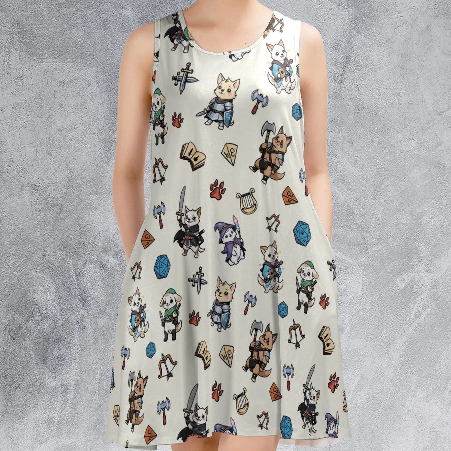 Casual Sleeveless Dress - MHDULWMY