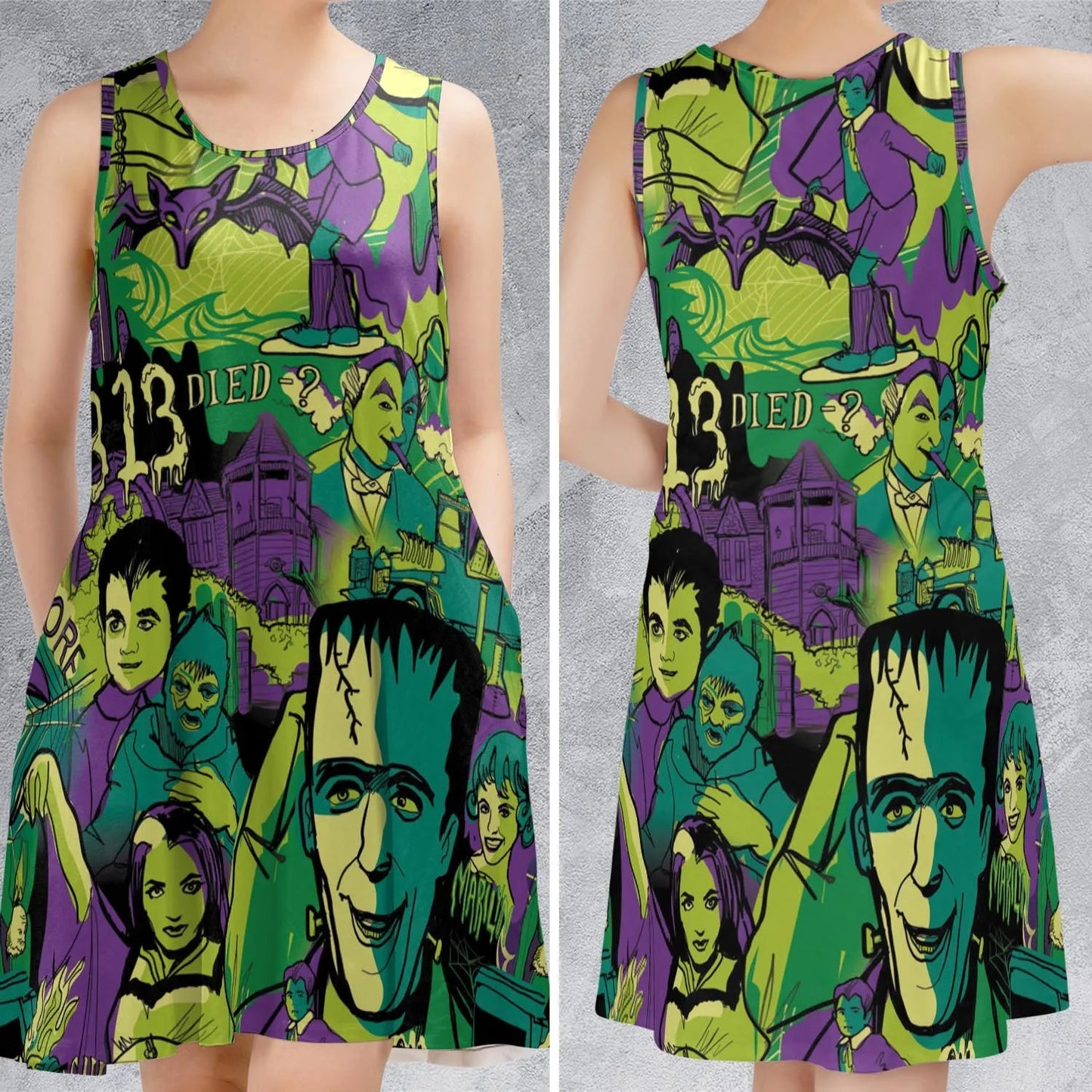 Casual Sleeveless Dress - YHL7EYQ2