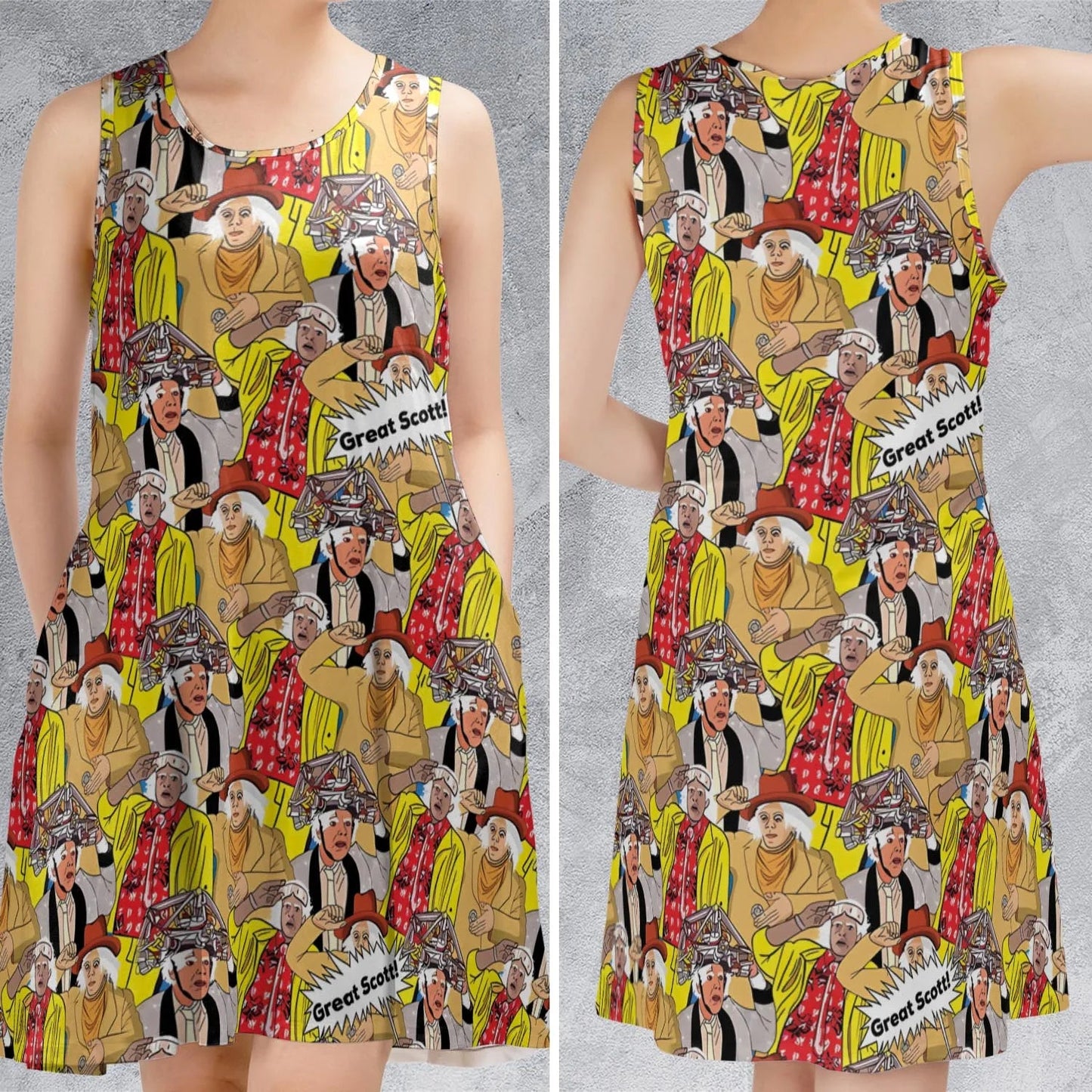 Casual Sleeveless Dress - SPB1LT99